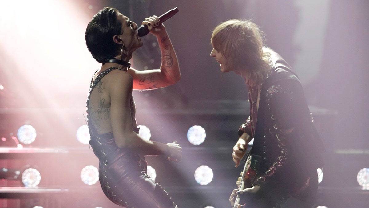 Maneskin from Italy perform Zitti E Buoni after winning the Grand Final of the Eurovision Song Contest at Ahoy arena in Rotterdam, Netherlands, Saturday, May 22, 2021. Last week, the European Broadcasting Union announced Russia would not be allowed to enter an act for this year's Eurovision Song Contest, to be held in Turin in May.
