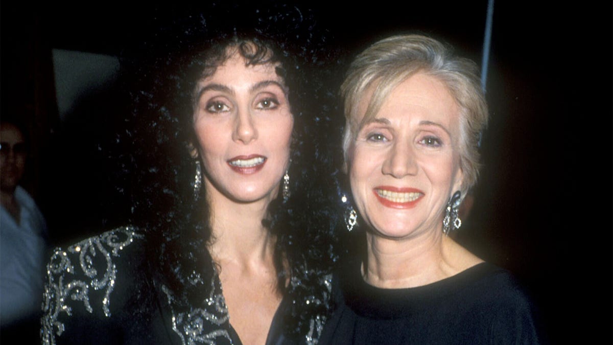 Cher and Olympia Dukakis during The 15th Annual People's Choice Awards at Disney Studios in Burbank, California, United States.