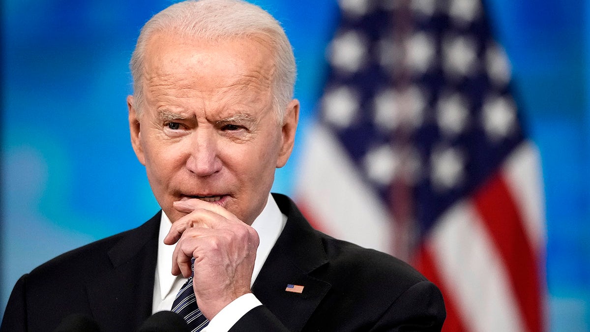 WASHINGTON, DC - MAY 12: U.S. President Joe Biden delivers remarks on the COVID-19 response and the ongoing vaccination program at the Eisenhower Executive Office Building on May 12, 2021 in Washington, DC.  (Photo by Drew Angerer/Getty Images)