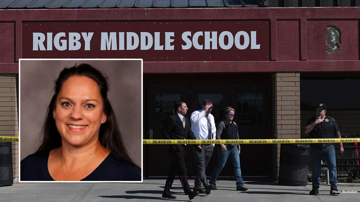 Krista Gneiting, right, has been identified as the teacher who stopped a sixth-grade student from further opening fire at Rigby Middle School in Rigby, Idaho on Thursday. (AP/Jefferson County School District 251)