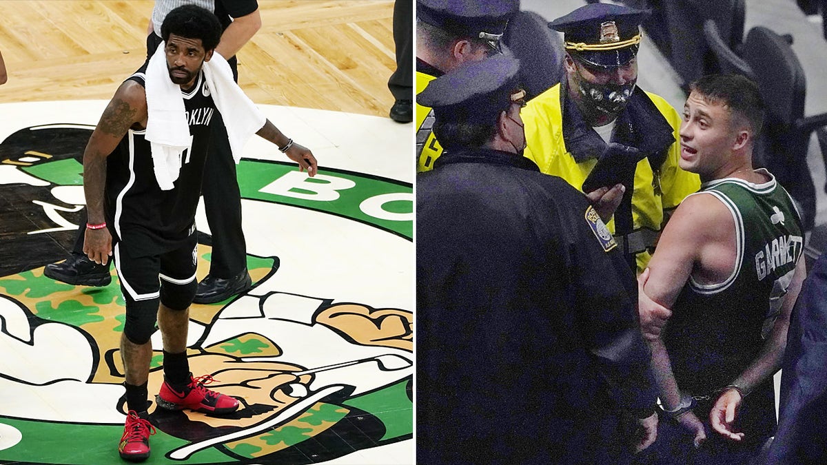 Fan Throws Water Bottle At Kyrie Irving And Gets Escorted Out Of TD Garden  