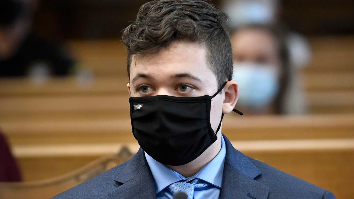 Kyle Rittenhouse listens during his pretrial hearing May 21, 2021 at the Kenosha County Courthouse in Kenosha, Wis. (AP/The Kenosha News)
