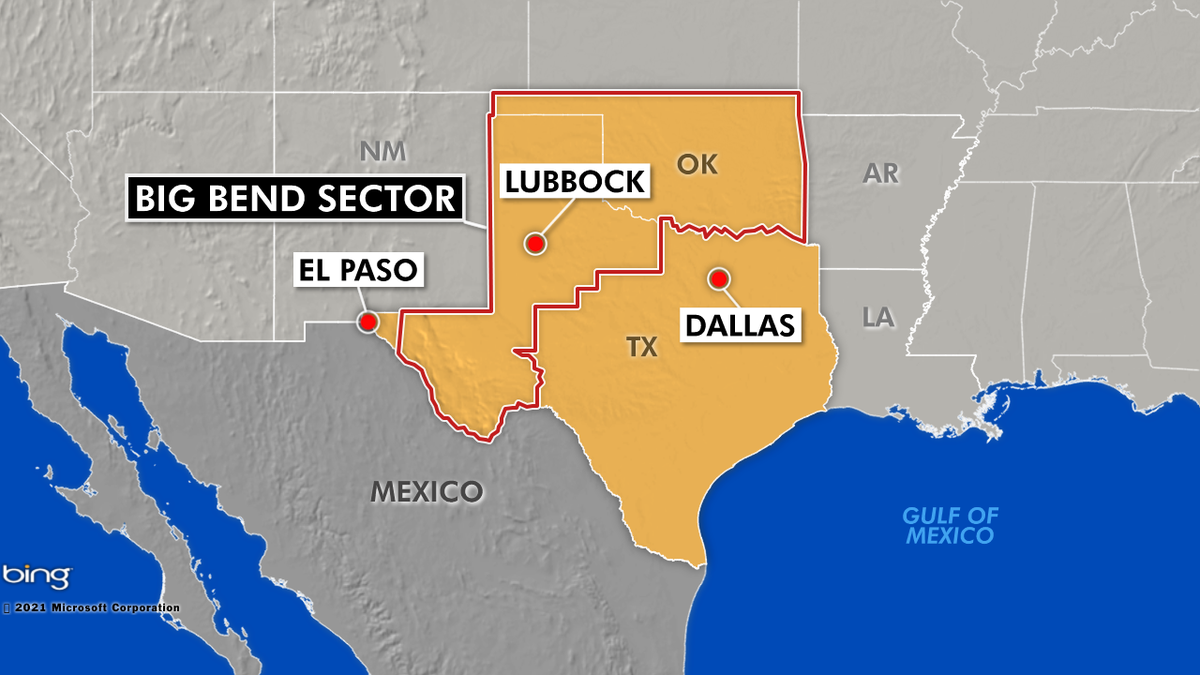 The Big Bend Sector is one of the biggest, covering 165,154 square miles in 77 Texas counties and the entire state of Oklahoma. The sector is responsible for patrolling 517 miles of river along the Rio Grande which is the international boundary between the U.S. and Mexico.