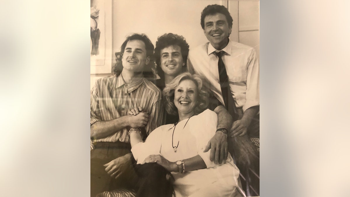 Michael Learned and her sons.