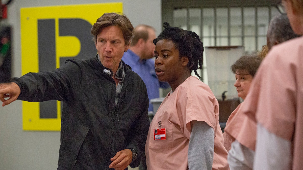 Andrew McCarthy directing an episode of 'Orange Is the New Black.'