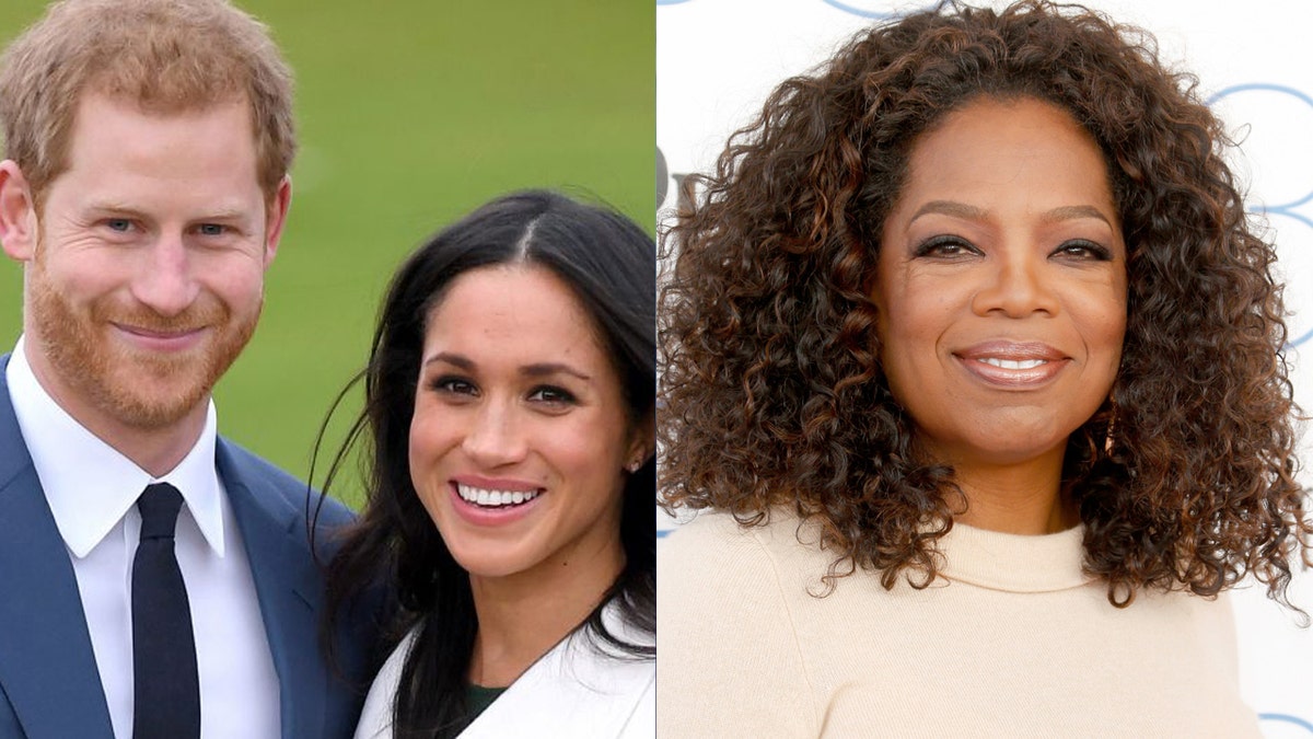 Prince Harry, Meghan Markle and Oprah Winfrey