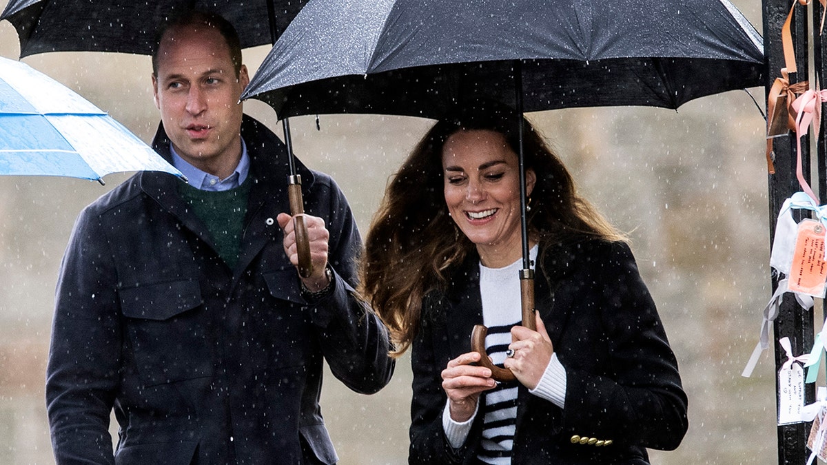 Prince William, Duke of Cambridge and Catherine, Duchess of Cambridge during a visit to the University of St Andrews on May 26, 2021, in St Andrews, Scotland.  (Photo by Andy Buchanan - WPA Pool/Getty Images)