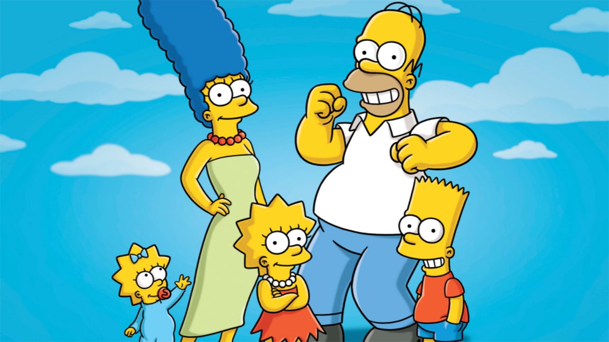 the simpsons cartoon family