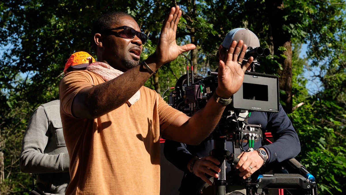 David Oyelowo in a behind the scenes still from directing "The Water Man."