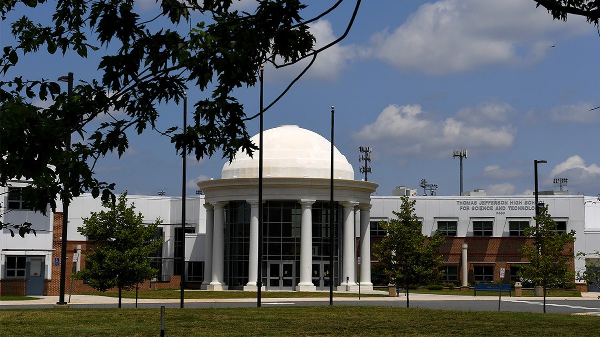 Outside of Thomas Jefferson High School