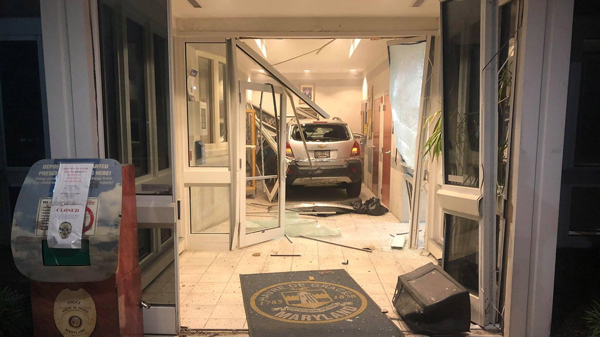 Kahl tried to attack officers after crashing his vehicle into the Havre de Grace Police Department on Sunday night, authorities said.