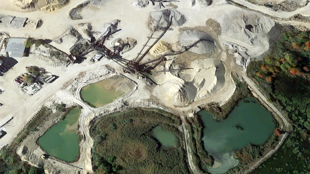 The Torromeo Industries quarry in Kingston, New Hampshire, where the explosion occurred.