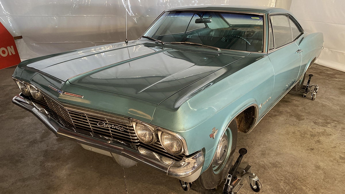 The 1965 Chevrolet Impala used by Duane Earl Pope during the robbery of the Farmer's State Bank in Big Springs, Neb.