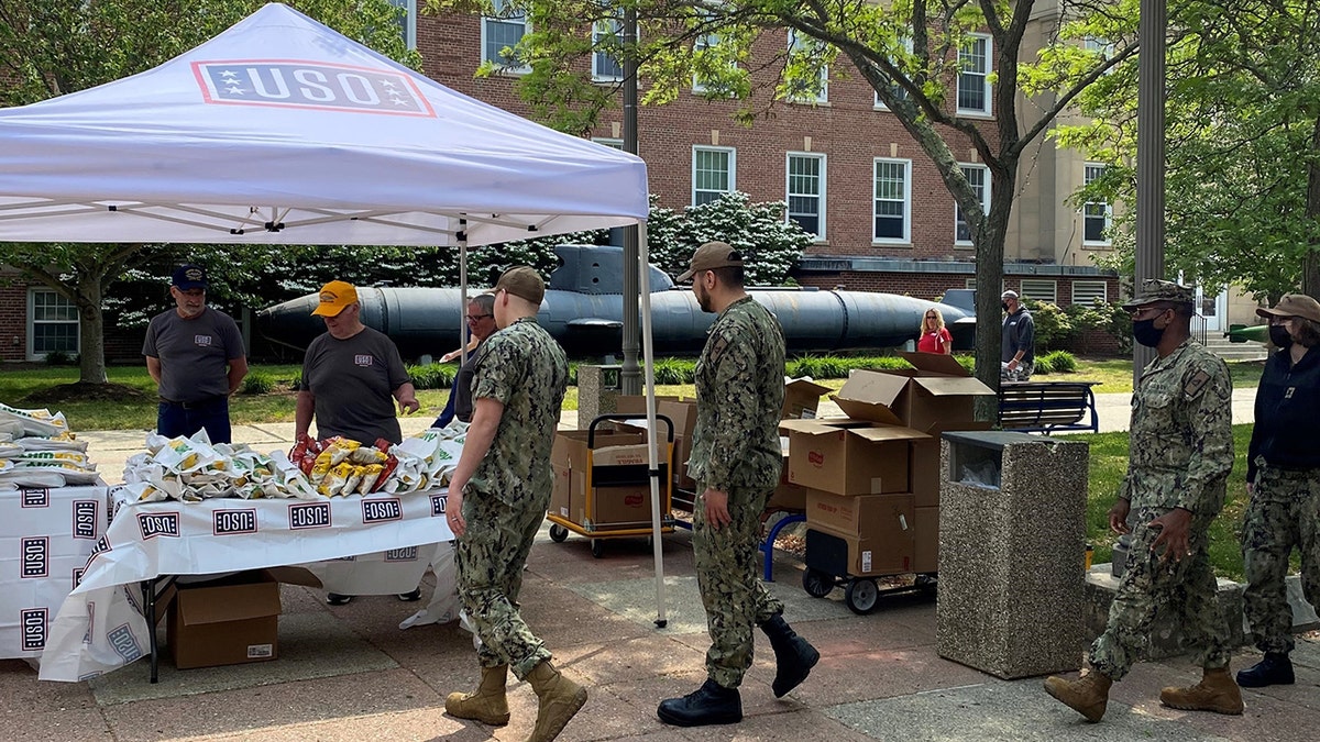 Feed the Crew event at Naval Submarine Base New London