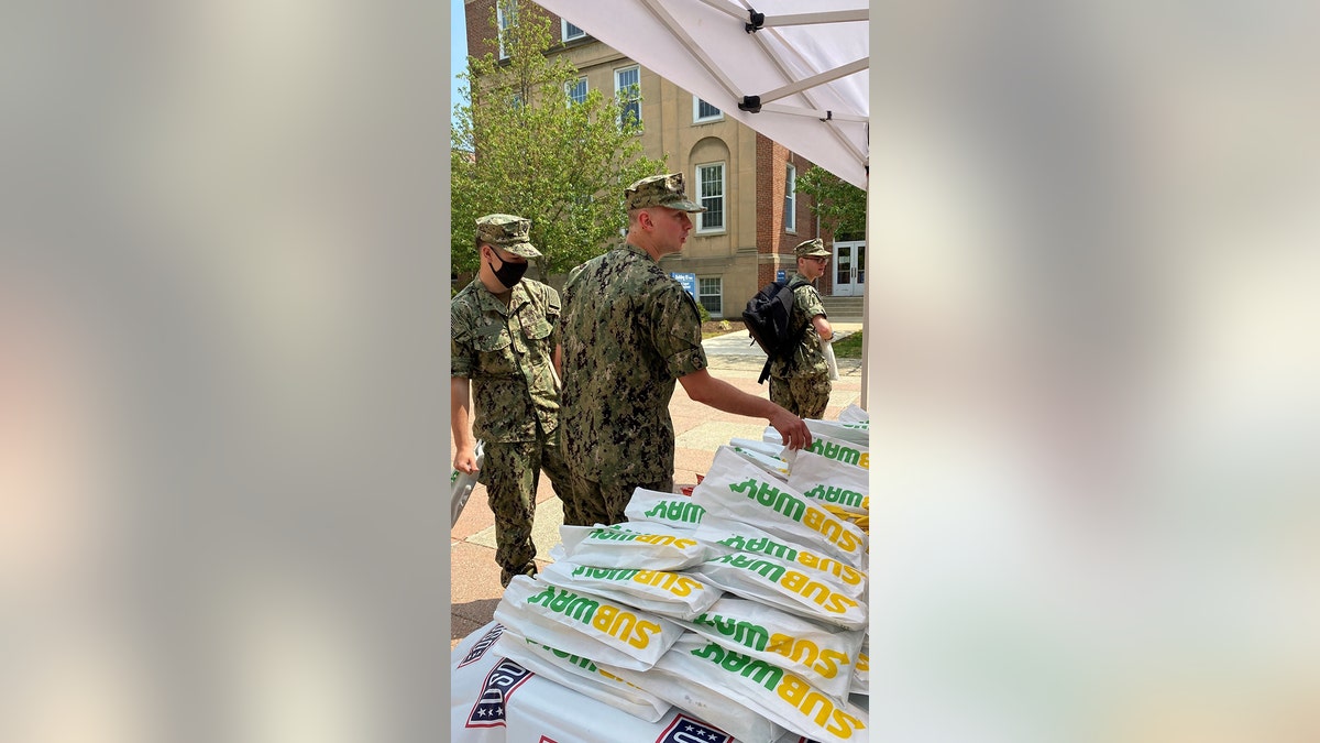Feed the Crew event at Naval Submarine Base New London