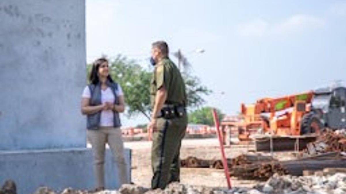 Rep. Nicole Malliotakis at the border along Texas' Rio Grande Valley.