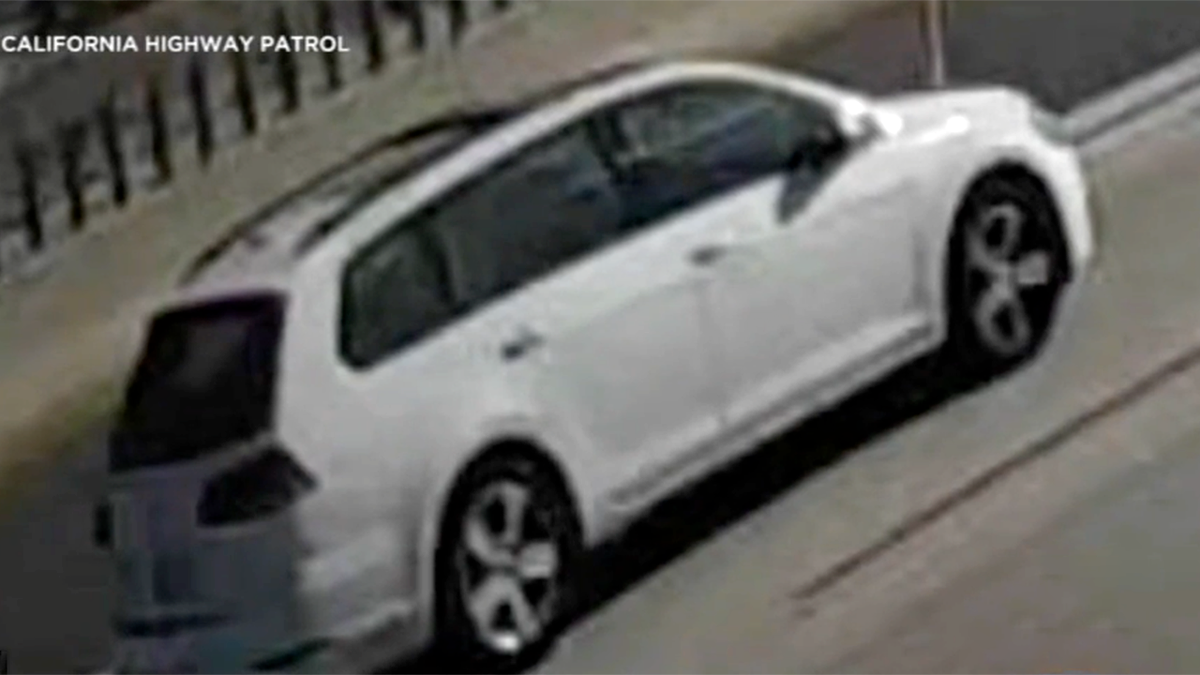 The image of the vehicle investigators believe was involved in the shooting of 6-year-old Aiden Leos in Orange, Calif. (California Highway Patrol)