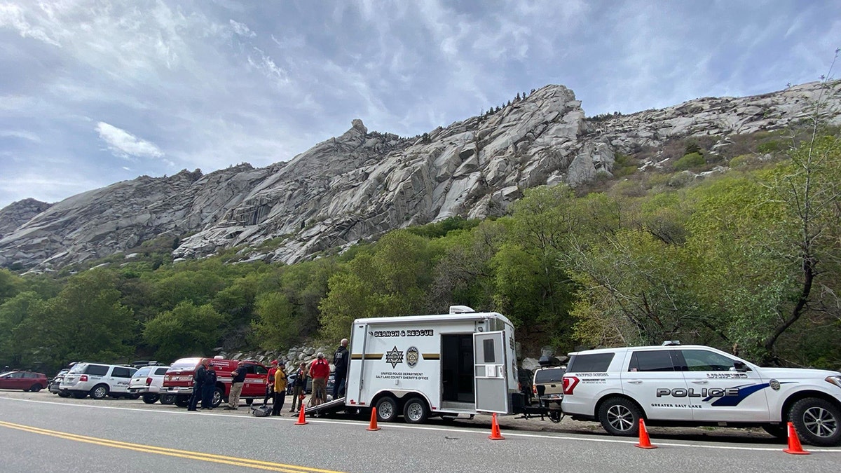 Rescue teams responded to an emergency call just before 4 p.m. in Little Rock Canyon, part of the Wasatch-Cache National Forest located about 15 miles from Salt Lake City.
