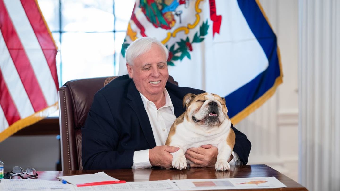 Governor Jim Justice and Babydog e1622229412218