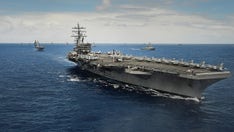 Trump’s aircraft carrier visit sends China a message: US sea power still rules the waves