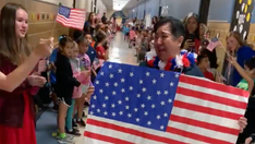 Texas elementary school surprises cafeteria worker after she becomes a US citizen
