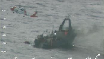 Coast Guard rescue video shows 5 fishermen hoisted from burning vessel near Cape Cod