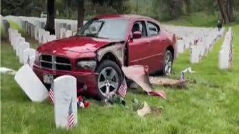 Suspected drunk Denver driver knocks over several headstones at veterans cemetery on Memorial Day