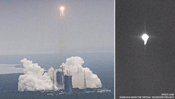 Chinese rocket debris photographed in space