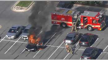 Maryland car erupts in flames after driver smokes cigarette while using hand sanitizer, officials say
