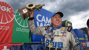 72-year-old John Force wins NHRA four-wide drag race