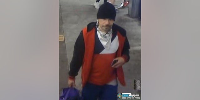 A suspected attacker punched a woman in the head while exiting a New York City subway station and took her backpack, police said.