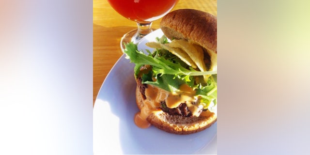 Buffalo Bleu Cheeses Stuffed Burger (Courtesty of Homemade Delish). 