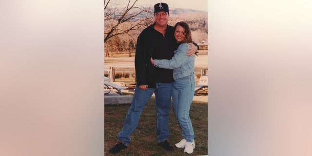 Tom Arnold with sister Lori Arnold in the 1990s.