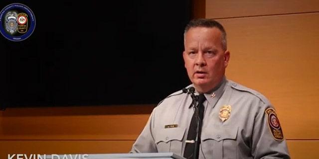 Fairfax County Police Chief Kevin Davis speaks during a news conference Wednesday following a deadly shooting in Springfield, Virginia