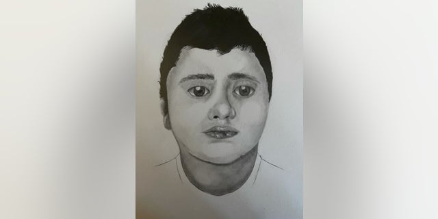 Las Vegas authorities initially released a sketch of the unidentified boy.