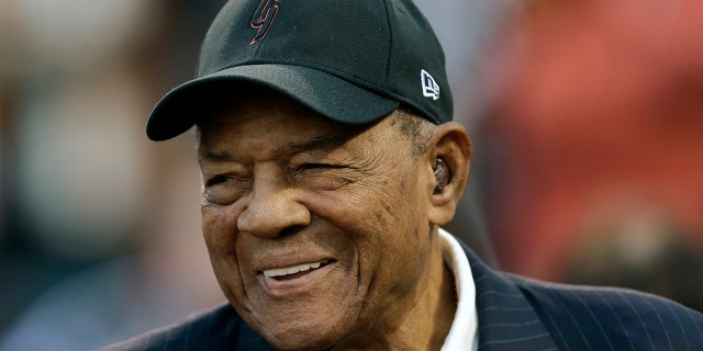 Baseball legend Willie Mays is seen in San Francisco on August 19, 2016. (Associated Press)