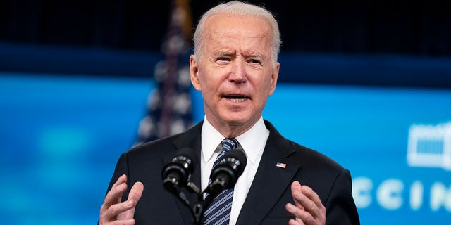 President Biden delivers remarks about COVID vaccinations in the South Court Auditorium at the White House, Wednesday, May 12, 2021, in Washington. 