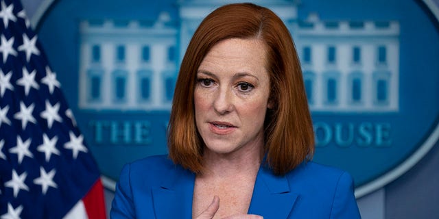 White House Press Secretary Jen Psaki speaks during a briefing at the White House, Monday, May 17, 2021, in Washington. Psaki defended President Biden against allegations from progressives that he hasn't done enough to push voting reforms. (AP Photo/Evan Vucci)