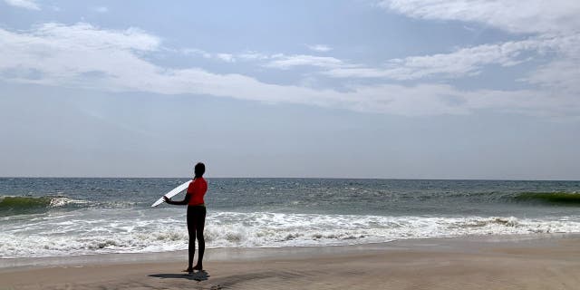 Coopers Beach is located in Southampton, N.Y., a town in the southeastern part of Suffolk County. (AP Photo/Pamela Hassell)