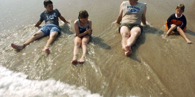 Ocracoke Lifeguarded Beach is located in Ocracoke Island, N.C. (Chris Curry/The Virginian-Pilot via AP)