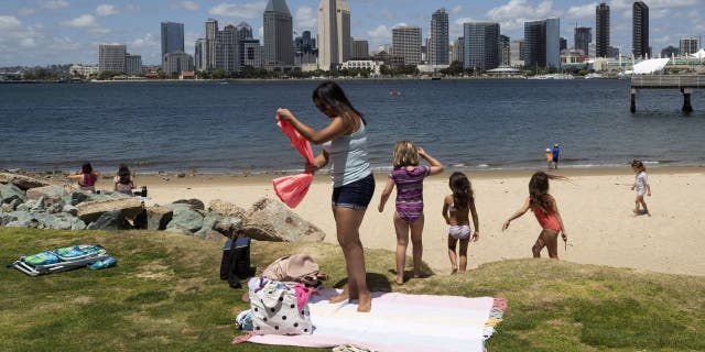 Coronado Beach is located in San Diego, Calif. (AP Photo/Gregory Bull)