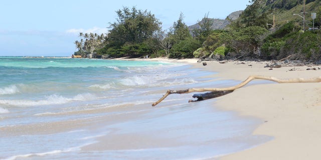 Waves wash ashore in Waimanalo, Hawaii, on Wednesday, May 12, 2021. Researchers at the nearby Hawaii Pacific University's Center for Marine Debris Research are conducting a study that will attempt to trace derelict fishing gear that washes ashore in the islands back to the manufacturers and fisheries that it came from. (AP Photo/Caleb Jones)