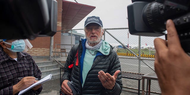 American climber Arthur Muir, 75, became the oldest American to scale Mount Everest earlier this month, beating the record by another American, Bill Burke, at age 67. (AP Photo/Bikram Rai)