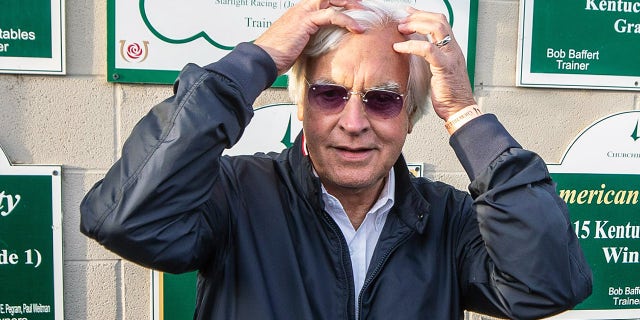 Bob Baffert spoke with the media the day after his seventh victory in the Kentucky Derby, with Medina Spirit. May 2, 2021.