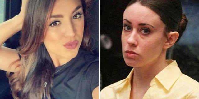 Thelma Moya, izquierda, y Casey Anthony, derecho