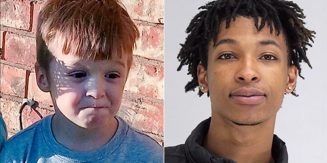 Brown, left, was charged with capital murder in the death of 4-year-old Dallas boy Cash Gernon, police said late Wednesday. Brown was already facing kidnapping and burglary charges after home surveillance video appeared to show him inside the child's bedroom and lifting him out of his crib last month.