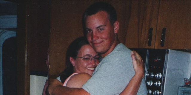 Lori Arnold and son Josh Stockdall in 1999.