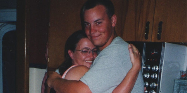 Lori Arnold and son Josh Stockdall in 1999.