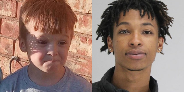 Cash Gernon, 4, was snatched from his bed and brutally stabbed to death over the weekend. Darriynn Brown, 18, right, is facing charges connected to the kidnapping.