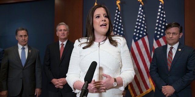  Rep. Elise Stefanik, the incumbent Republican conference chair, is running for a second term with the backing of GOP leaders.